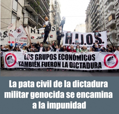La pata civil de la dictadura militar genocida se encamina a la impunidad