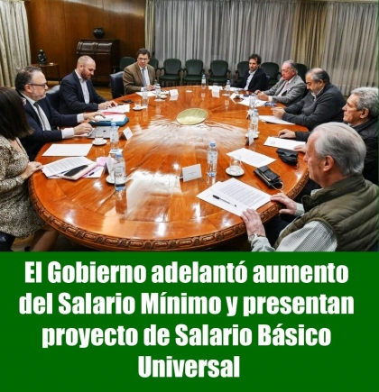 El Gobierno adelantó aumento del Salario Mínimo y presentan proyecto de Salario Básico Universal