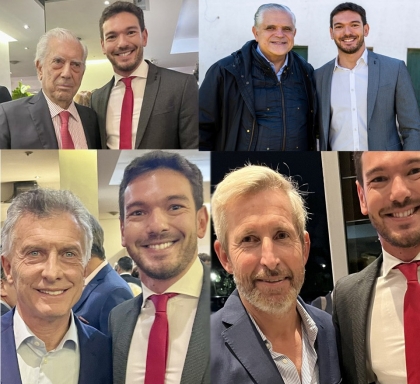 Emanuel Gainza renovó su álbum de fotos para figurar en los medios locales