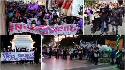Ni Una Menos: mujeres marcharon en Concepción del Uruguay
