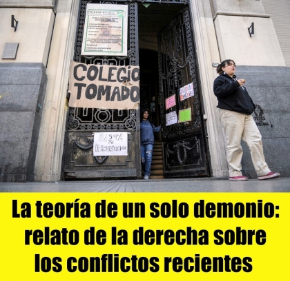 La teoría de un solo demonio: relato de la derecha sobre los conflictos recientes 