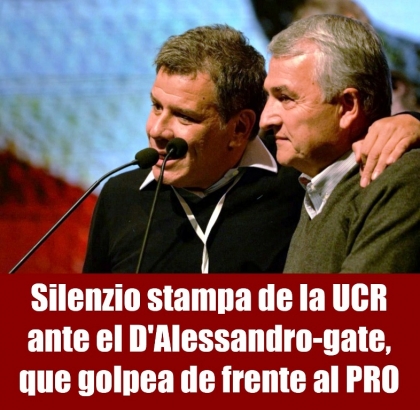 Silenzio stampa de la UCR ante el D'Alessandro-gate, que golpea de frente al PRO