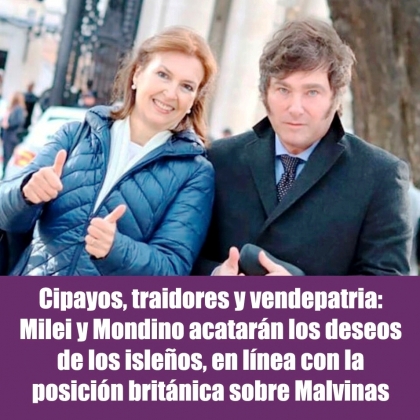 Cipayos, traidores y vendepatria: Milei y Mondino acatarán los deseos de los isleños, en línea con la posición británica sobre Malvinas