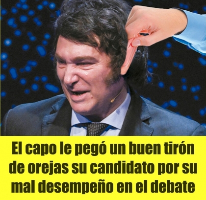 El capo le pegó un buen tirón de orejas a su candidato por su mal desempeño en el debate