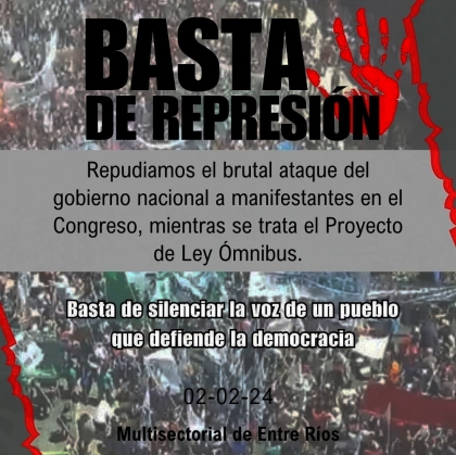 Basta de silenciar la voz de un pueblo que defiende la democracia