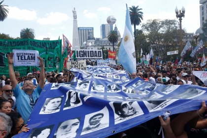 Multitud unida por la memoria activa y un coro: Milei y Villarruel basuras, son la dictadura