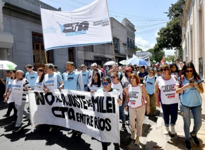 La CTA Entre Ríos repudió los despidos de Milei y le pide al porteño Frigerio que intervenga