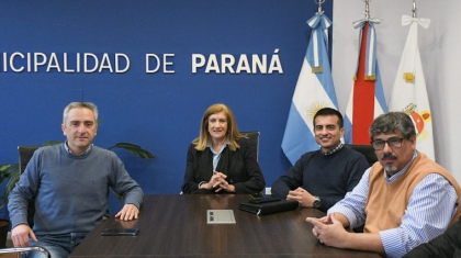 Rosario Romero recibió al ministro bonarense Andrés Larroque