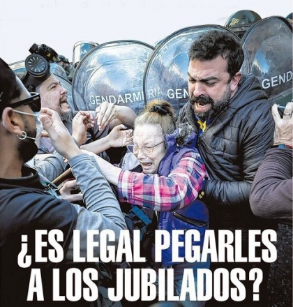 El cruel gobierno de Milei y Bullrich se deleita ante una posible nueva represión a los ancianos frente al Congreso