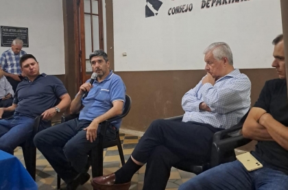 José Lauritto recibió a Adrián Fuertes en el PJ uruguayense