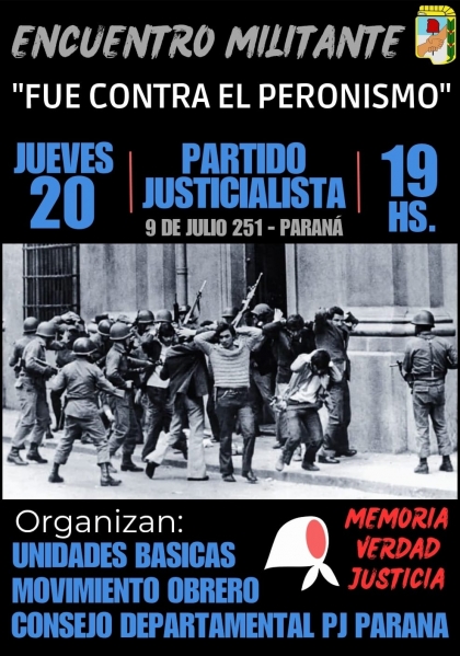 El Peronismo convoca a honrar a los mártires populares