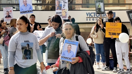Manifestación para pedir la prisión preventiva del ex funcionario frigerista Ruiz Orrico