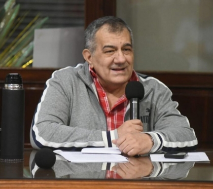 José Cáceres, el presidente del PJ provincial, ve cada vez más turbia a la disolución del IOSPER