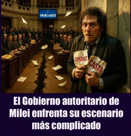 El Gobierno autoritario de Milei enfrenta su escenario más complicado