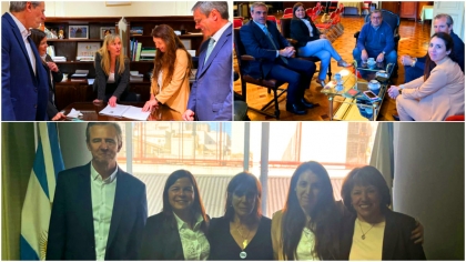 Adán Bahl y Guillermo Michel trajeron el apoyo de Juliana Di Tullio, Germán Martínez y Teresa García