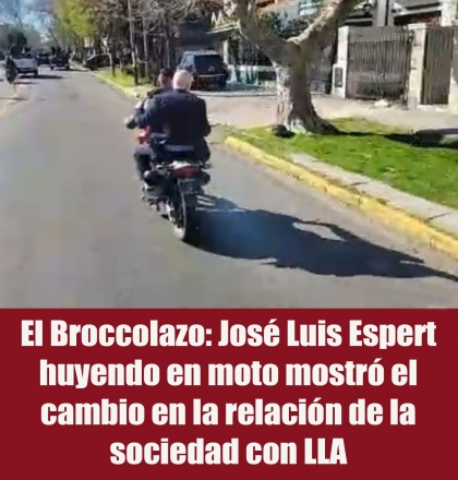 El Broccolazo: José Luis Espert huyendo en moto mostró el cambio en la relación de la sociedad con LLA