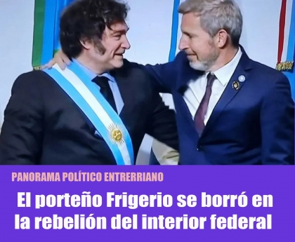 El porteño Frigerio se borró en la rebelión del interior federal 