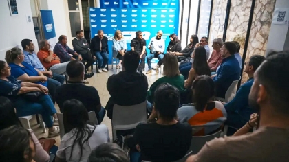 Adán Bahl y Guillermo Michel se reunieron con autoridades, trabajadores y estudiantes de la Facultad de Humanidades de Uader