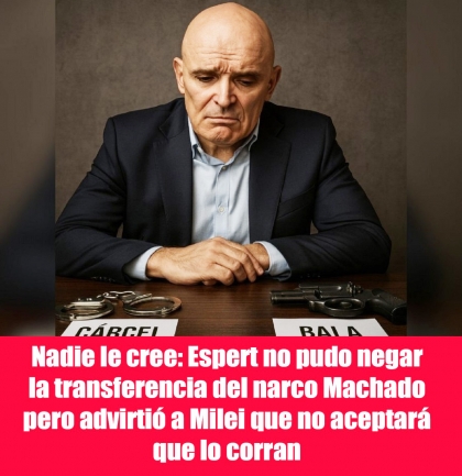 Nadie le cree: Espert no pudo negar la transferencia del narco Machado pero advirtió a Milei que no aceptará que lo corran