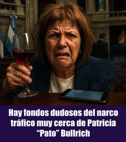 Hay fondos dudosos del narco tráfico muy cerca de Patricia “Pato” Bullrich