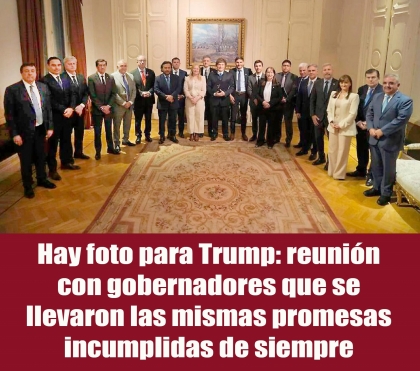 Hay foto para Trump: reunión con gobernadores que se llevaron las mismas promesas incumplidas de siempre