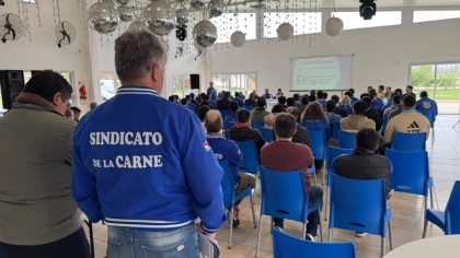 El Sindicato de la Carne de Basavilbaso defendió los puestos de trabajo en un panorama de incertidumbre