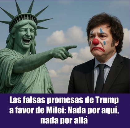 Las falsas promesas de Trump a favor de Milei: Nada por aqui, nada por alla