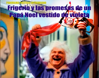 Frigerio y las promesas de un Papá Noel vestido de violeta