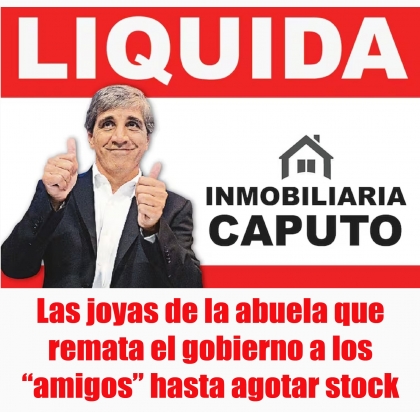 Las joyas de la abuela que remata el gobierno a los “amigos” hasta agotar stock