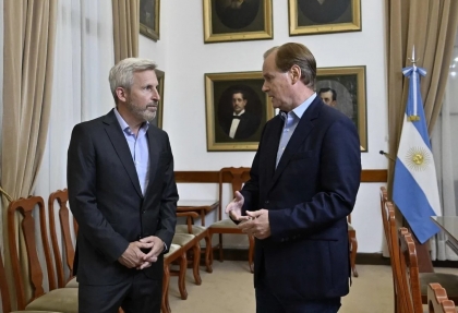 Reunido con el porteño Frigerio, Gustavo Bordet rechazó la idea de una pesada herencia