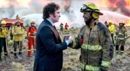 La inflación mensual disparada, los incendios en Chubut y la foto falsa de Milei