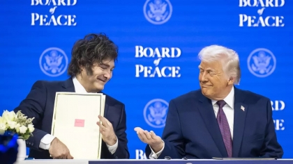 Consejo de la Paz Imperialista: Una truchada de Milei apoyando la ONU trucha de Trump