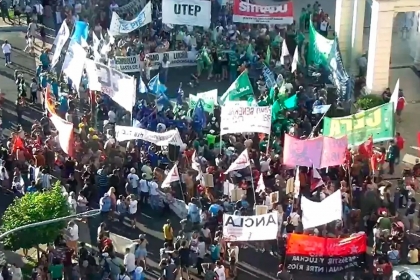 Gremios y organizaciones sociales marcharán en Paraná contra la reforma laboral esclavista 