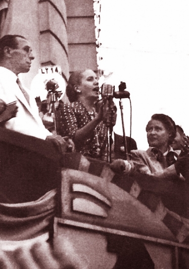 Eva Perón visita Paraná