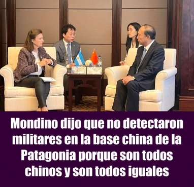 Mondino dijo que no detectaron militares en la base china de la Patagonia porque son todos chinos y son todos iguales