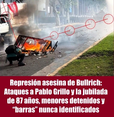Represión asesina de Bullrich: Ataques a Pablo Grillo y la jubilada de 87 años, menores detenidos y “barras” nunca identificados