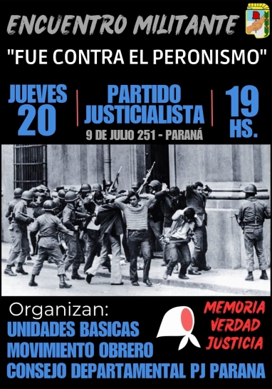 El Peronismo convoca a honrar a los mártires populares