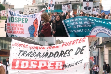 Empleados de IOSPER cuestionaron las declaraciones de Frigerio que intenta ponerlos contra el afiliado